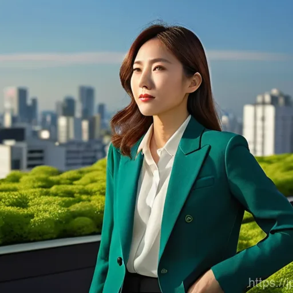 공조냉동기계기사의 시험 준비 루틴 - **Prompt 1: The Visionary HVAC&R Engineer**
"A determined and contemplative Japanese female HVAC...